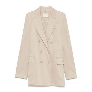 Circolo 1901 Women Linen And Cotton Double-Breasted Jacket